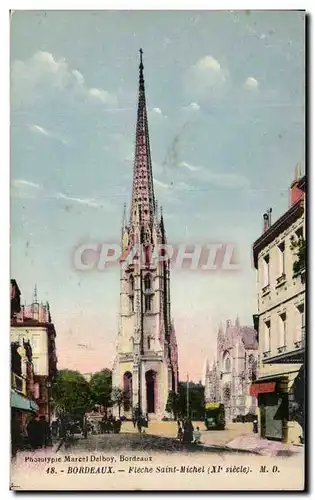 Cartes postales Bordeaux Fleche Saint Michel