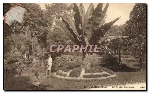 Cartes postales Bordeaux Le Square Gambetta Jardinier