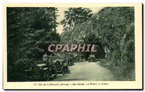 Cartes postales Col de la Schlucht La Roche du Diable Automobile