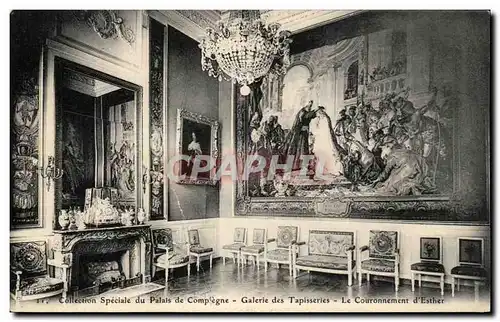 Ansichtskarte AK Palais de Compiegne Galerie des Tapisseries Le Couronnement d&#39Esther