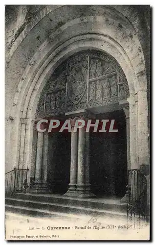 Cartes postales Carennac Portail de L'Eglise