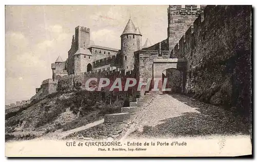 Cartes postales Cite de Carcassonne Entree de la Porte d'Aude