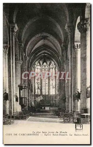 Ansichtskarte AK Cite De Carcassonne Eglise Saint Nazaire Le Maitre Autel