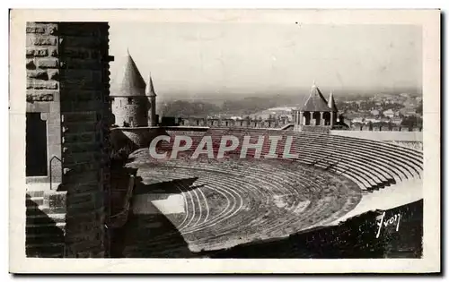 Ansichtskarte AK Carcassonne La Cite Le Theatre