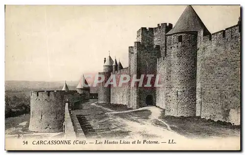 Cartes postales Carcassonne Les Hautes Lices et la Peterne