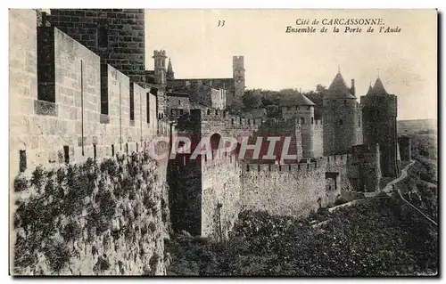 Cartes postales Cite de Carcassonne Ensemble de la Porte de l&#39Aude