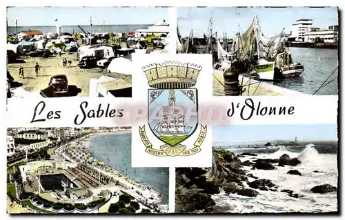 Cartes postales Les Sables D'Olonne Bateaux camping