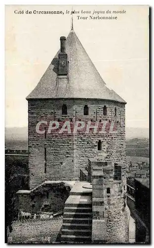 Cartes postales Cite de Carcassonne Tour Narbonnaise