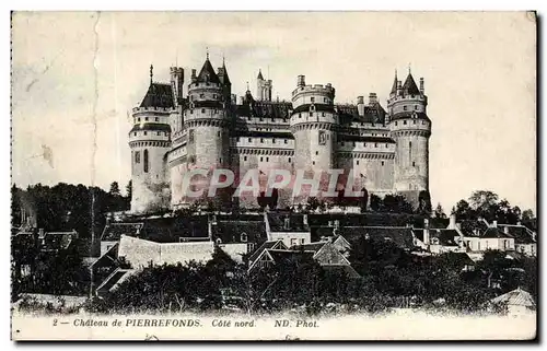 Ansichtskarte AK Chateau de Pierrefonds Cote nord