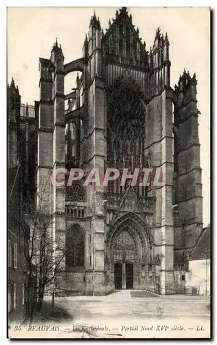 Cartes postales Beauvais La Cathedrale Portail Nord