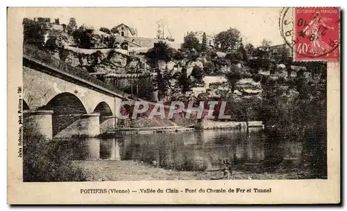 Ansichtskarte AK Poitiers Vallee Du chain Pont Chemin De Fer Et Tunnel