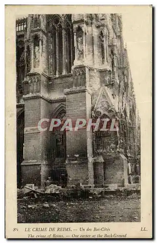 Cartes postales Le Crime De Reims Un Des Bas Cotes Militaria