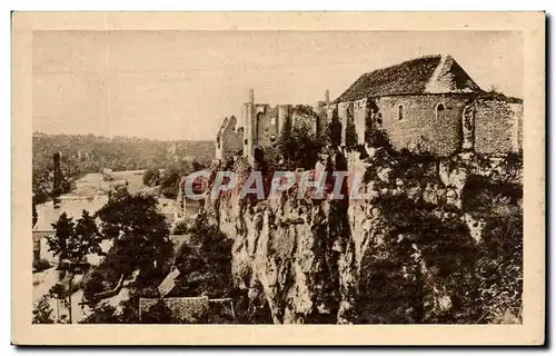 Cartes postales Le Poitou Pittoresque Angles Sur l&#39Anglin Les Ruines Du Chateau Et De Sa Chapelle