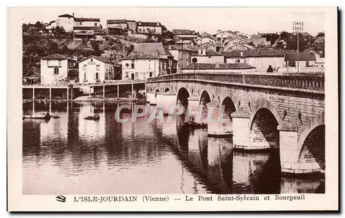 Cartes postales L&#39Isle Jourdain Le Pont Saint Sylvain Et Bourpeuil