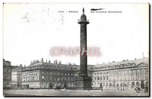 Cartes postales Paris La Colonne Vendome