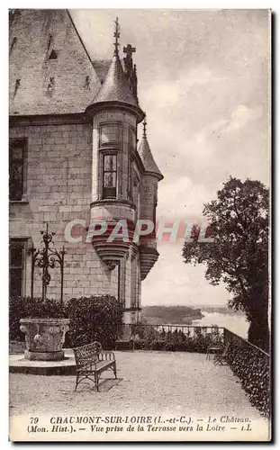 Ansichtskarte AK Chaumont sur Loire Vue prise de la Terrasse du Chateau