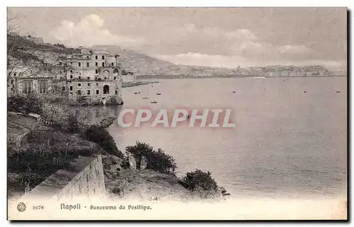 Ansichtskarte AK Napoli Panorama Da Posillipa