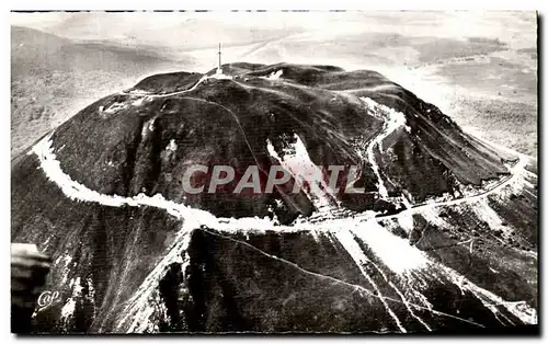 Cartes postales Le Sommet Du Puy De Dome Et La Route Automobile Vus D&#39avion