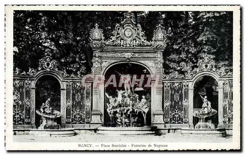 Cartes postales Nancy Place Stanislas Fontaine De Neptune