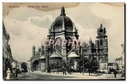 Cartes postales Bruxelles Eglise Ste Marie
