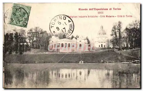 Cartes postales Ricordo dell Esposizione di Torino 1911 Radiglioni industrie Artische Citta moderne