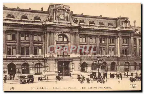 Cartes postales Bruxelles L'Hotel des Postes