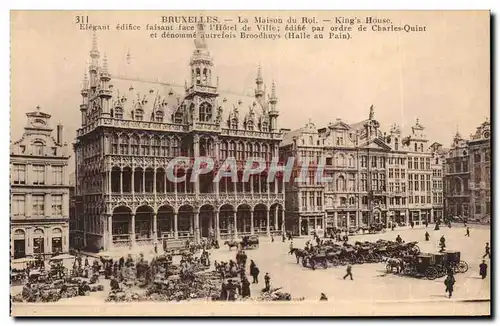 Cartes postales Bruxelles La Maison du Roi Marche