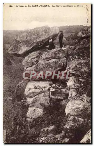 Cartes postales Sainte Anne d'Auray La Pierre tremblante de Brech Bretons