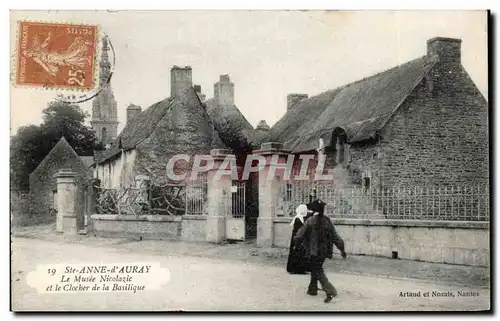 Cartes postales Sainte Anne d'Auray Le Musee Nicolazic et le Clocher de la Basilique