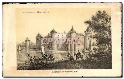 Ansichtskarte AK Ancienne Guyenne Chateau de Montesquieu