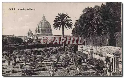 Ansichtskarte AK Roma Giardino Vaticano