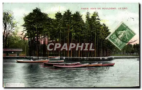 Cartes postales Paris Bois de Boulogne Le Lac