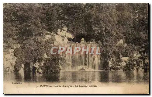 Ansichtskarte AK Paris Bois De Boulogne La Grande Cascade