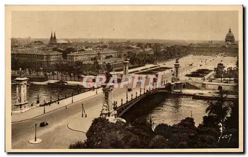 Ansichtskarte AK Paris En Flanant Le pont Alexandre III l&#39Esplanade des Invalides