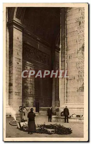 Ansichtskarte AK Paris En Flanant Tombe du Soldat Inconnu Arc de TRiomphe