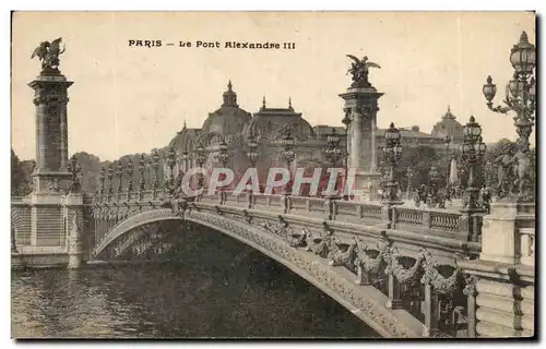 Cartes postales Paris Le Pont Alexandre III