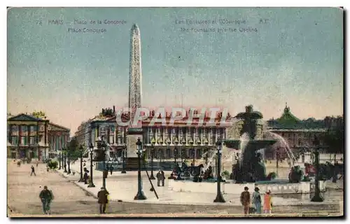 Cartes postales Paris de la Concorde Place Concorde