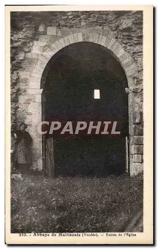 Cartes postales Abbaye De Maillezais Entree De l'Eglise