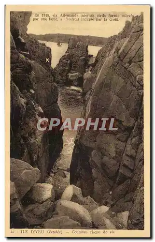 Cartes postales Ile D'Yeu Courseau Risque De Vie