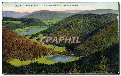 Cartes postales Gerardmer La Vallee Des Lacs Vue Du Hohneck