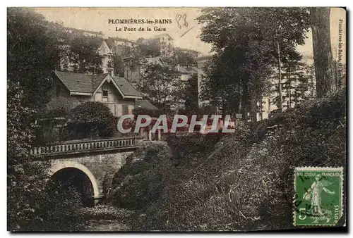 Cartes postales Plombieres Les Bains Le Pont De La Gare