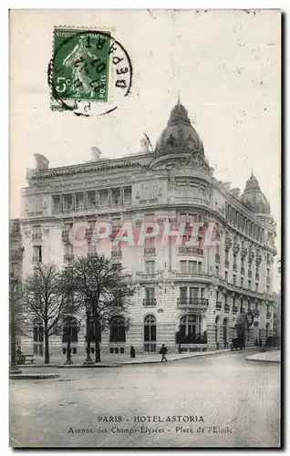 Cartes postales Paris Hotel Astoria Avenue Des Champs Elysees Place De l&#39Etoile