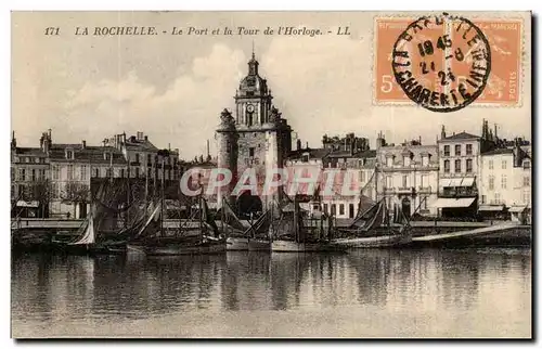 Cartes postales La Rochelle Le Port Et La Tour De l&#39Horloge Bateaux