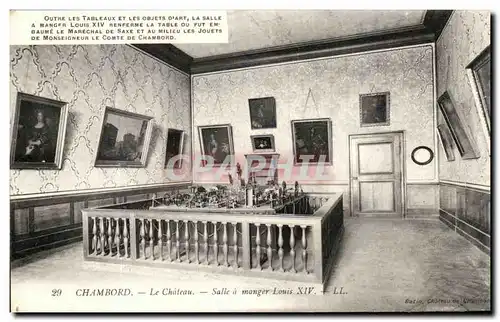 Cartes postales Chambord Le Chateau Salle a Manger Louis XIv