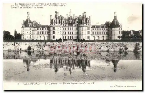 Ansichtskarte AK Chambord Le Chateau Facade Septentrionale