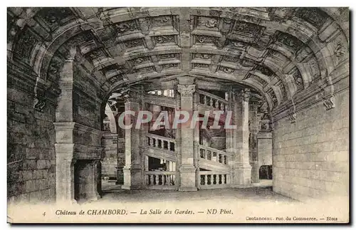 Cartes postales Chambord Le Chateau La Salle des Gardes