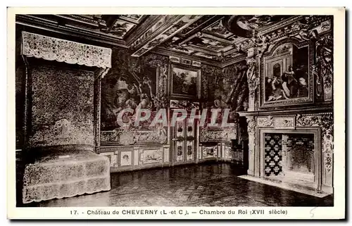 Ansichtskarte AK Chateau de Cheverny Chambre du Roi