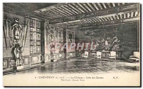 Cartes postales Cheverny Le Chateau Salle des Gardes