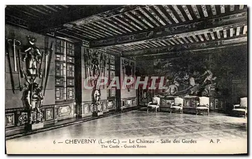 Cartes postales Cheverny Le Chateau Salle des Gardes