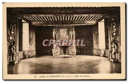 Cartes postales Cheverny Le Chateau Salle des Gardes